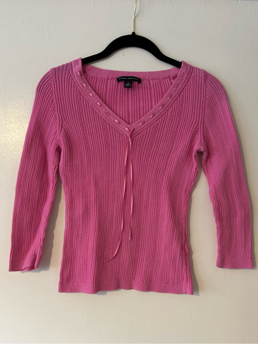 Vintage Y2K V Preppy Neck Sweater